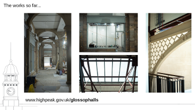 Glossop market work so far on the arcade